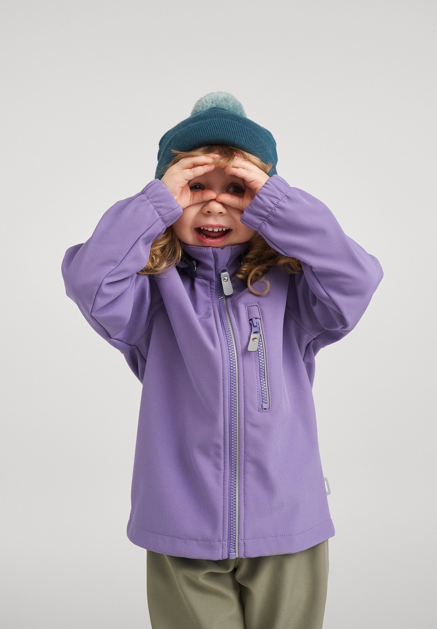 Detská softshellová bunda Reima Vantti - misty violet Veľkosť: 80