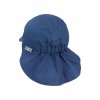 Dětský UV klobouk s plachetkou plátno UV 50+ barva tmavě modrá STERNTALER