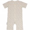 Dětský letní overal bambusový pyžamo Soft beige leo Geggamoja