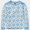 Dětské termoprádlo z merino vlny Helly Hansen GRAPHIC LIFA set modrý BRIGHT