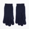 Pánské prstové rukavice z merino vlny modré DAVID SAFA
