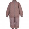 Dětský termo set do deště bunda a kalhoty Duvet Twilight Mauve Mikk-Line