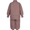 Dětský termo set do deště bunda a kalhoty Duvet Twilight Mauve Mikk-Line