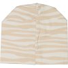 Dětská tenká bambusová čepice Soft beige zebra Geggamoja