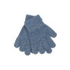 Dětské pletené vlněné prstové rukavice sada 3ks Mikk-Line Duffel Bag-Chocolate Chip-Orion Blue