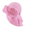 Dětský UV klobouk flapper plátno UV50+ barva růžová 724 STERNTALER