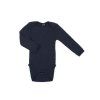 Merino body dětské dlouhý rukáv modré navy Smallstuff