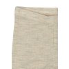Dětské legíny z merino vlny hnědé Melange Offwhite Mikk-Line