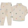 Měkká fleecová souprava Geggamoja - Dots Beige