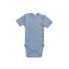 Merino body detské krátky rukáv Smallstuff - farba modrá light blue