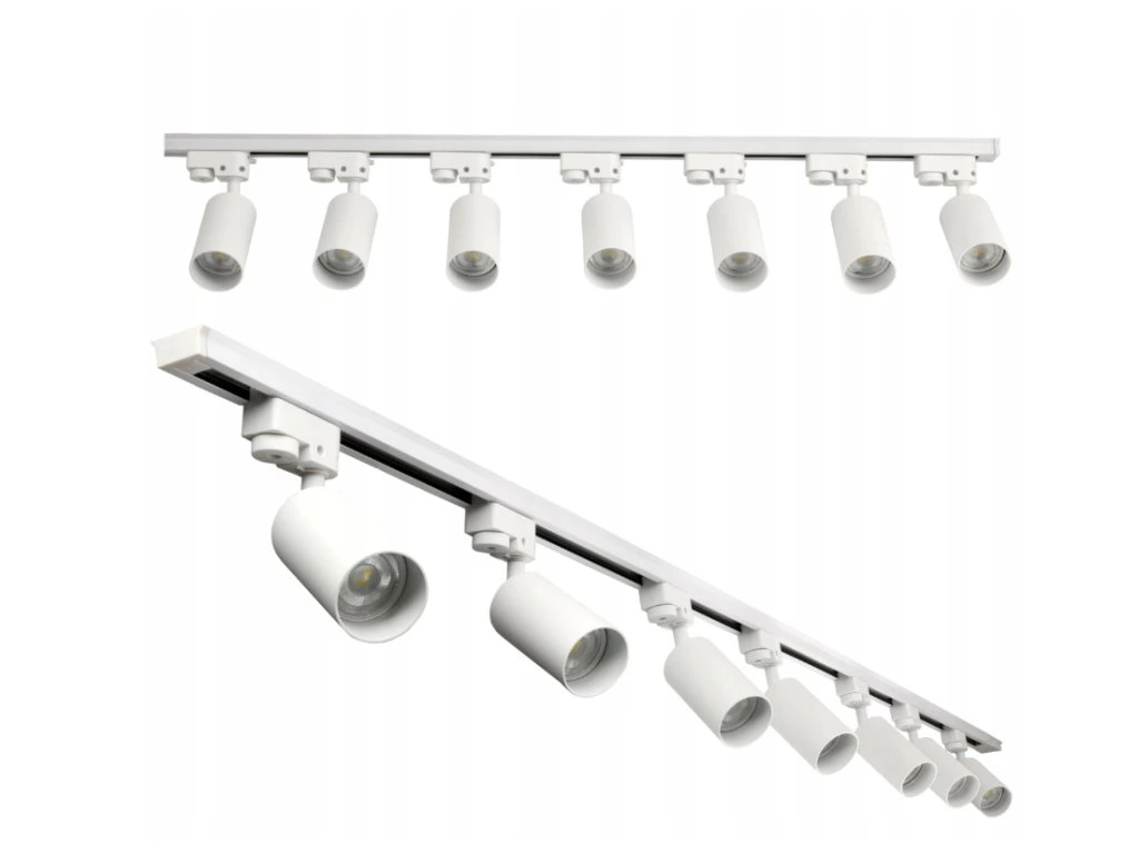 LED lišta 2m + 7x GU10 bodové světlo - sada