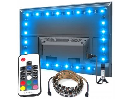 23166 6 tasma led rgb do telewizora 3m 5v pilot k17 radiowy usb tv gotowy zestaw