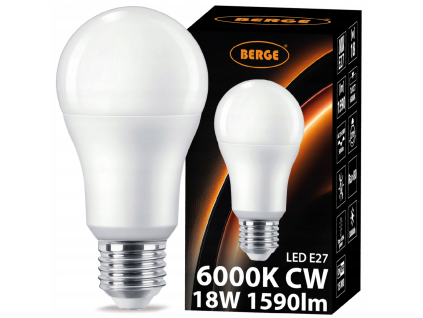 LED žárovka MILIO  - E27 - A80 - 18W - 1540Lm - studená bílá