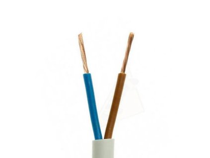 24924 1 kabel omyp 2x0 75 linka 1m bily