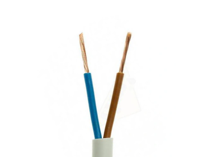 Kabel OMYp - 2x0,75 - linka - 1m - bílý