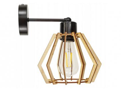 31896 nastenna lampa kinkiet e27 diamant cerna