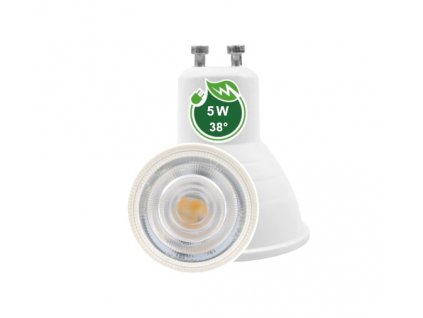 LED žárovka - GU10 - 5W - 38 stupňů - teplá bílá