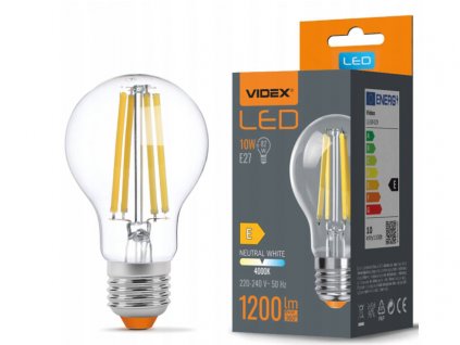 LED žárovka filament - E27 - 10W - A60 - neutrální bílá