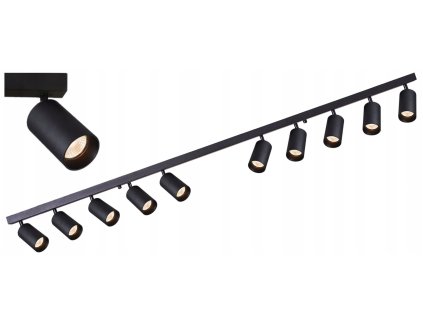 33099 kolejnicova lampa gu10 viki l 10 cerna
