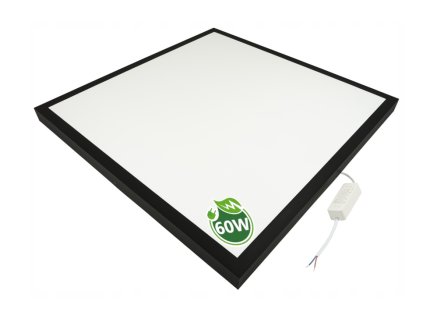 33615 led panel povrchovy cerny 60x60 60w neutralni bila