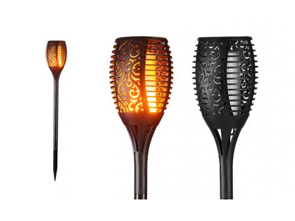 LED solární svítilna dekorativní plamen - XL