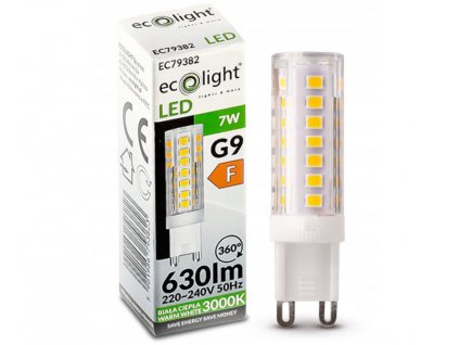 LED žárovka - G9 - 7W - studená bílá