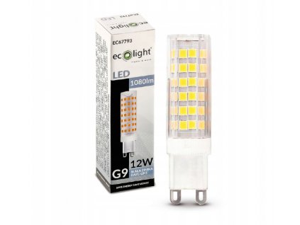 LED žárovka - G9 - 12W - studená bílá