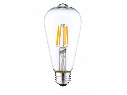 Dekorativní LED žárovka E27 6W ST64 teplá bílá