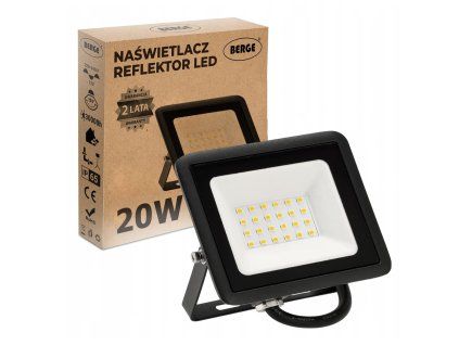 LED reflektor 20W IP65 PREMIUM - studená bílá