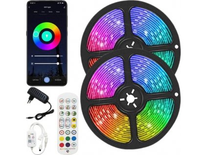 Sada LED pásků 10m RGB Smart WIFI MOBILE