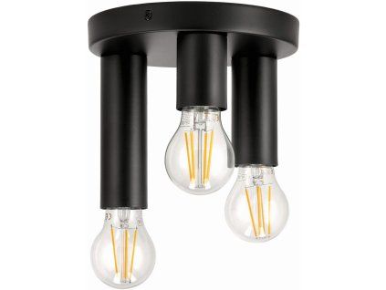37796 stropni svitidlo viki 3x e27 kulate cerne