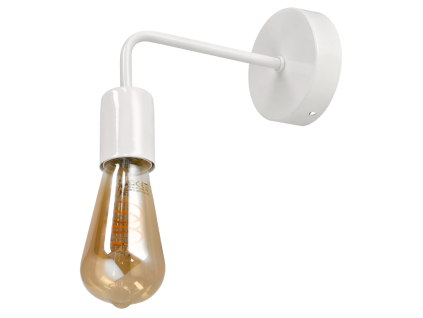 Nástěnné svítidlo LED LOFT E27 BÍLÁ