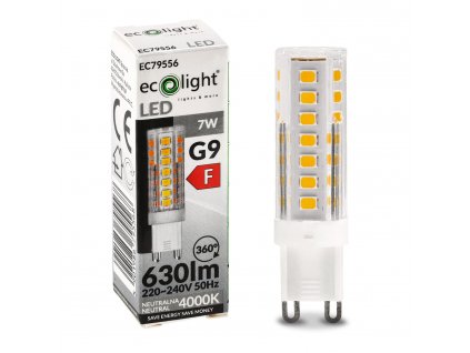 LED žárovka - G9 - 7W - neutrální bílá