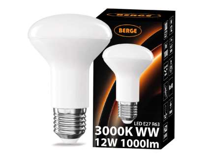 LED žárovka R62 - E27 - 12W - 1000 lm - teplá bílá