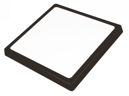 Přisazený LED panel 12W černý - neutrální bílá