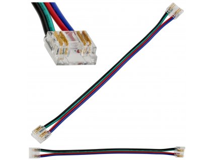 Konektor pro RGB pásky 4 PIN 10mm pásek-pásek