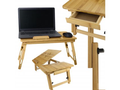 Dřevěný skládací stolek