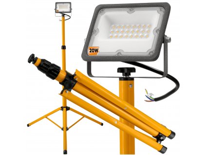 40632 led reflektor 20w 140cm stativ neutralni bila