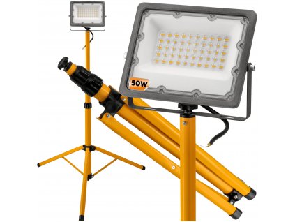 40638 led reflektor 50w 140cm stativ neutralni bila