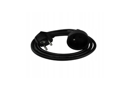 Prodlužovací kabel 1,5 m - černý