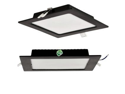 40734 40734 ctvercovy led panel zapusteny cerny 12w pc neutralni bila
