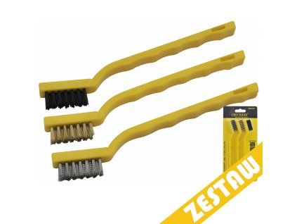 Sada drátěných kartáčů 18 cm - 3 ks