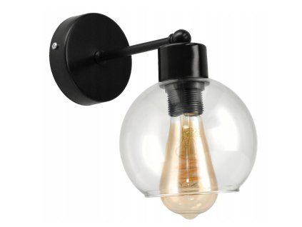 LED nástěnné / stropní svítidlo E27 - průhledná koule