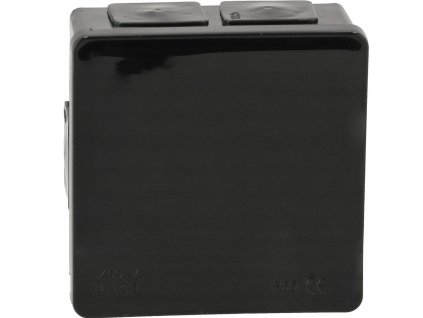 48619 elektroinstalacni krabice na omitku ip55 cerna