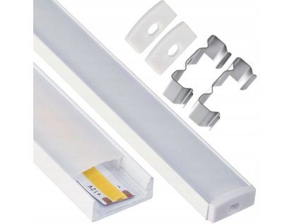 48778 48778 led hlinikovy profil 2m bily prisazeny sada