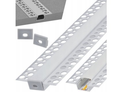 48829 led hlinikovy profil zapusteny 1m sada