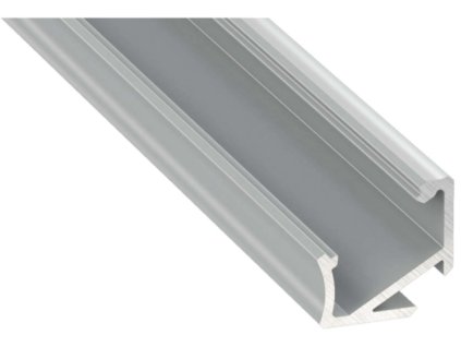 49450 led profil lumines typ h stribrny elox 1m