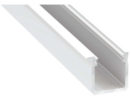 49468 led profil lumines typ j bily lakovany 1m
