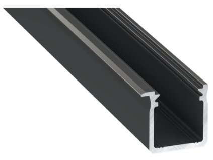 49480 led profil lumines typ j cerny elox 2 02m