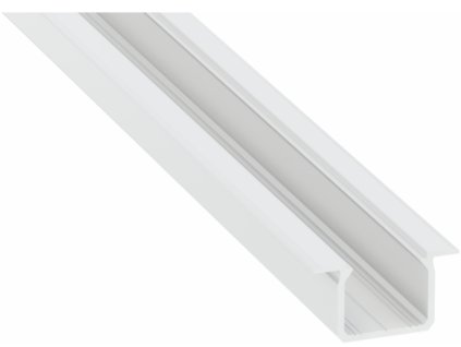 49513 led profil lumines typ u bily lakovany 1m